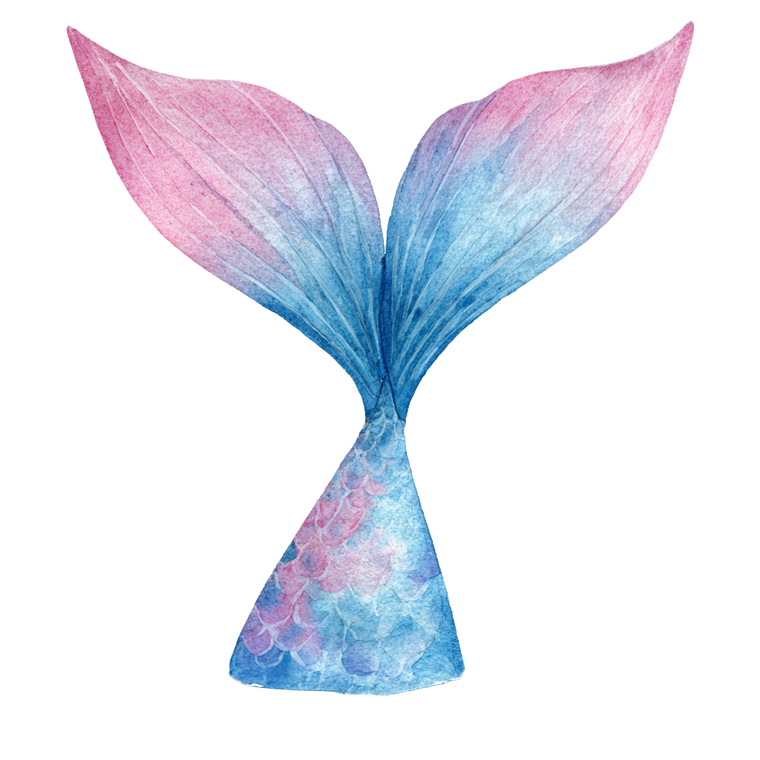 Dreamy Mermaid Tail Vinyl Car Decal Sticker – Waterproof & UV-Resistant 3.4133333333333336"