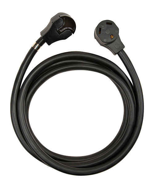 SouthWire Corp. Surge Guard Power Cord | 3-Prong Male & Female, 30 Amp, 10 Gauge, 50ft, Weather-Resistant, Easy T-Pull Handle