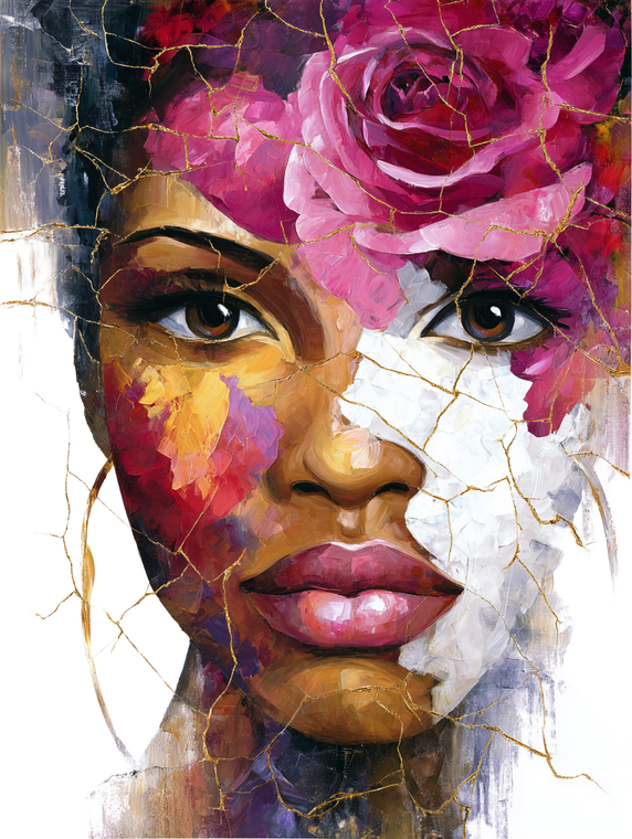Abstract Art Face V2 Vinyl Car Decal Sticker – Waterproof & UV-Resistant 8.213333333333333"
