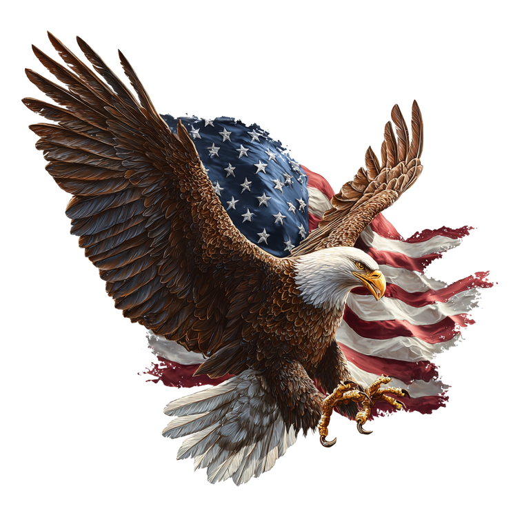 Bald Eagle Flying V17 Vinyl Car Decal Sticker – Waterproof & UV-Resistant 3.4133333333333336"