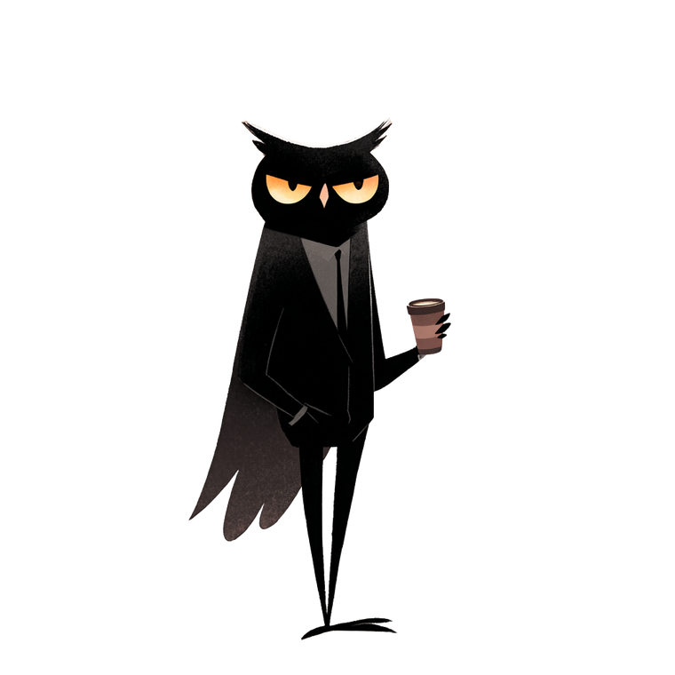 Enigmatic Owl Mascot V2 Vinyl Car Decal Sticker – Waterproof & UV-Resistant 6.826666666666667"