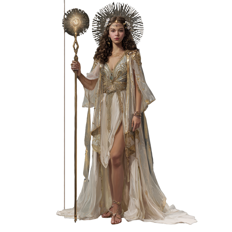 Sunlit Priestess Vinyl Car Decal Sticker – Waterproof & UV-Resistant 6.826666666666667"