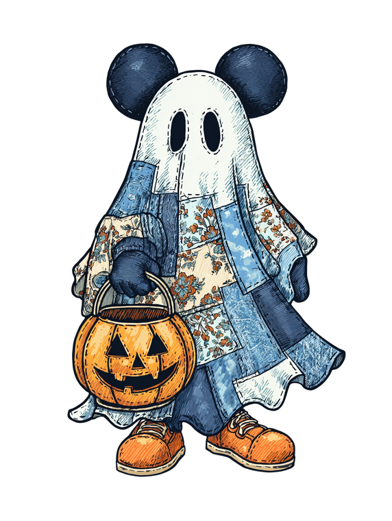 Patchwork Ghost V11 Vinyl Car Decal Sticker – Waterproof & UV-Resistant 8.213333333333333"