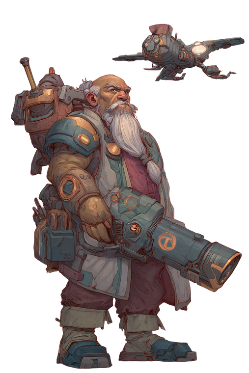 Dwarf Engineer Portrait V2 Vinyl Car Decal Sticker – Waterproof & UV-Resistant 8.96"