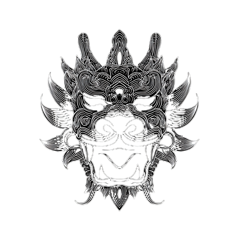 Ancient Dragon Symbol V3 Vinyl Car Decal Sticker – Waterproof & UV-Resistant 6.826666666666667"