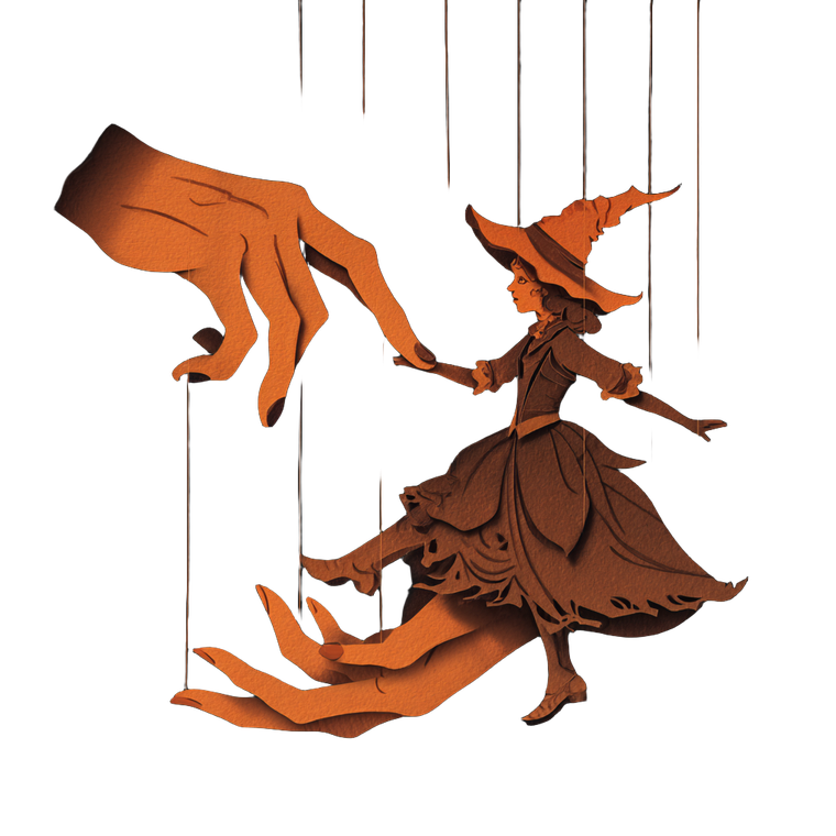 Witch'S Marionette Hands Vinyl Car Decal Sticker – Waterproof & UV-Resistant 3.4133333333333336"