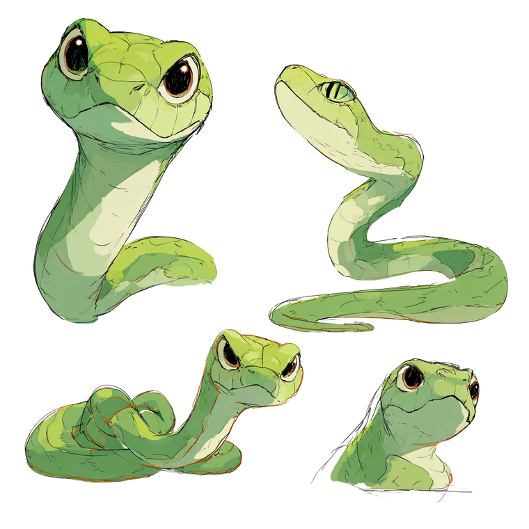 Expressive Green Snake V2 Vinyl Car Decal Sticker – Waterproof & UV-Resistant 3.4133333333333336"