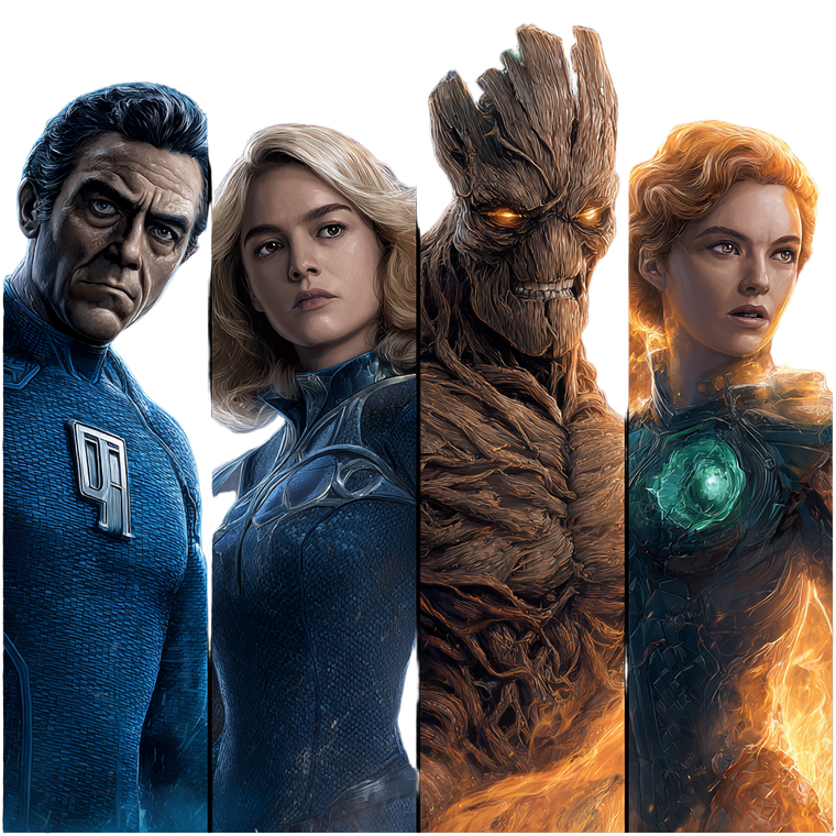 Fantastic Four Vinyl Car Decal Sticker – Waterproof & UV-Resistant 3.4133333333333336"