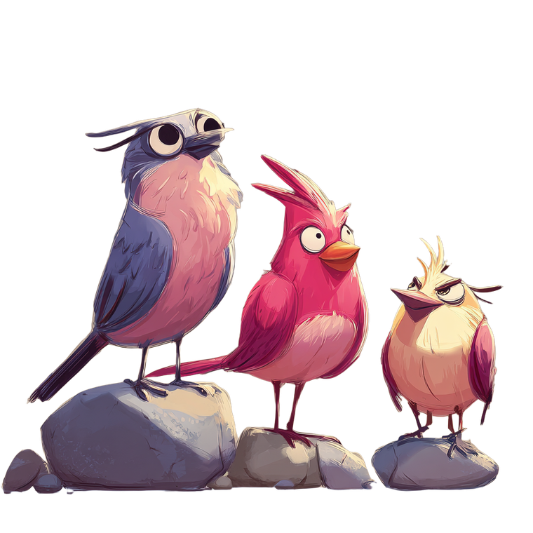 Annoying Birbs V2 Vinyl Car Decal Sticker – Waterproof & UV-Resistant 6.826666666666667"