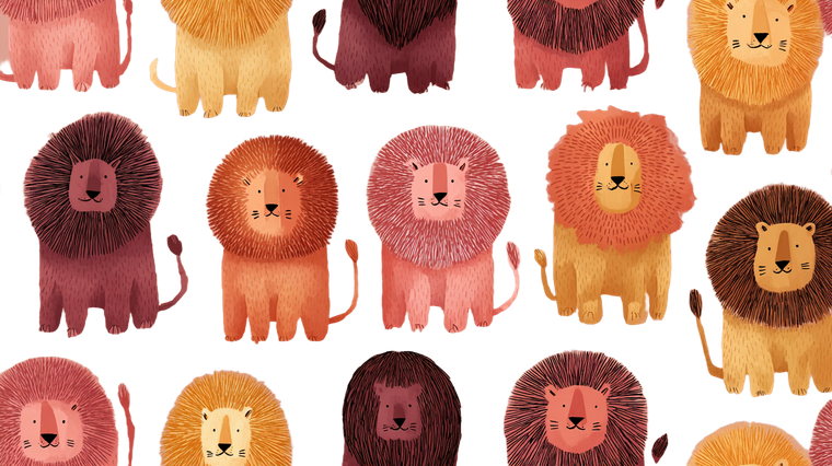 Cartoon Lion Design V2 Vinyl Car Decal Sticker – Waterproof & UV-Resistant 2.72"