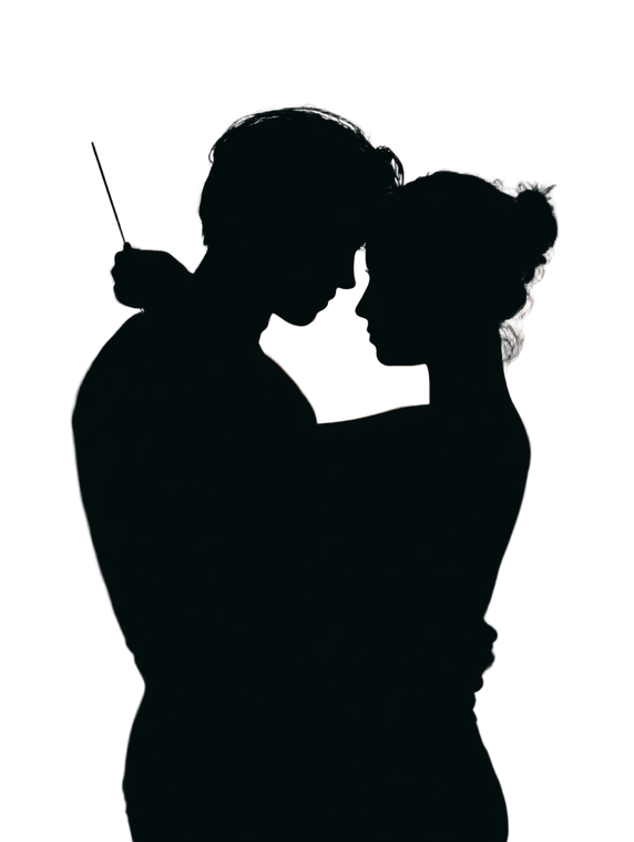Silhouette Hug V2 Vinyl Car Decal Sticker – Waterproof & UV-Resistant 4.1066666666666665"