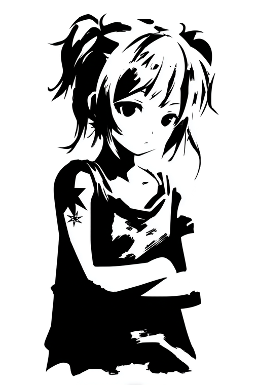 Anime Tattoo Stencil V3 Vinyl Car Decal Sticker – Waterproof & UV-Resistant 4.4
