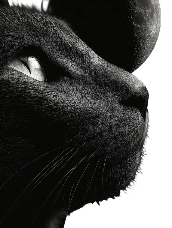 Moon Cat V10 Vinyl Car Decal Sticker – Waterproof & UV-Resistant 8.213333333333333"