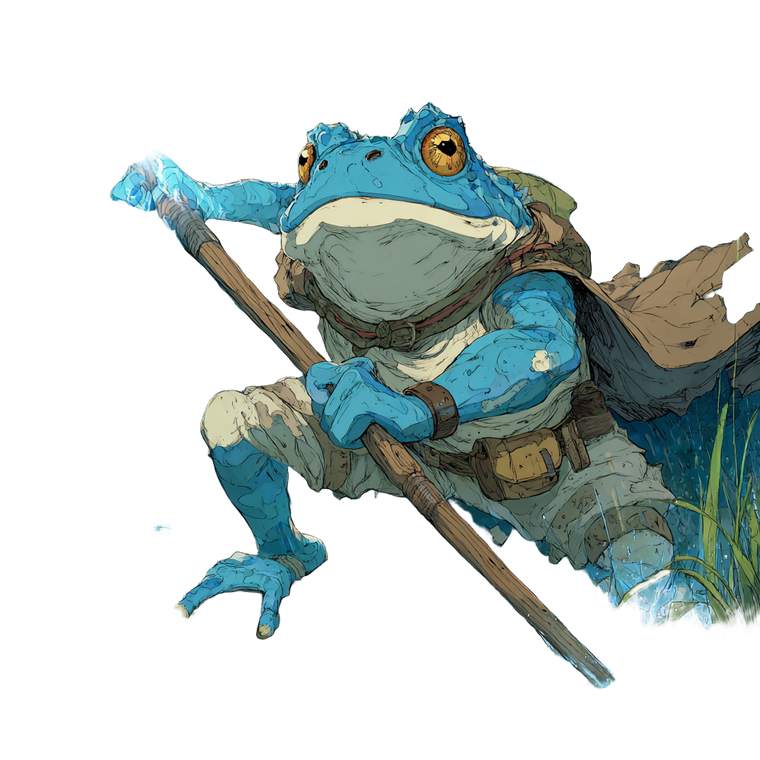 Blue Frogfolk Warrior V2 Vinyl Car Decal Sticker – Waterproof & UV-Resistant 6.826666666666667"