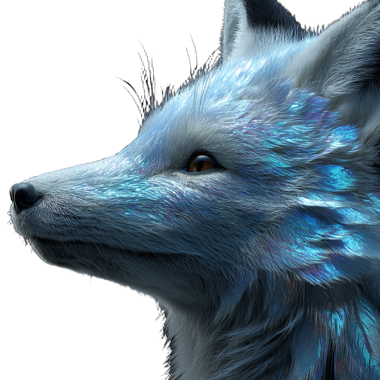 Holographic Fox Vinyl Car Decal Sticker – Waterproof & UV-Resistant 6.826666666666667"