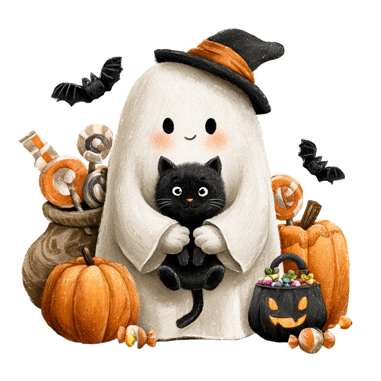 Cute Baby Ghost V3 Vinyl Car Decal Sticker – Waterproof & UV-Resistant 3.4133333333333336"