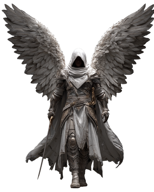 Fallen Angel Warrior V17 Vinyl Car Decal Sticker – Waterproof & UV-Resistant 4.0"