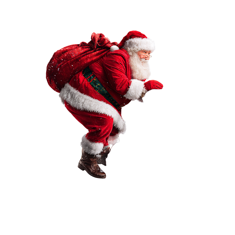 Santa Descending Chimney Vinyl Car Decal Sticker – Waterproof & UV-Resistant 3.4133333333333336"
