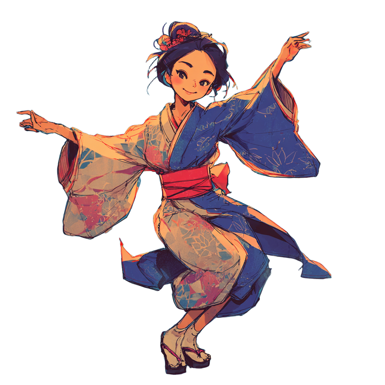 Awaodori Dancer V2 Vinyl Car Decal Sticker – Waterproof & UV-Resistant 3.4133333333333336"