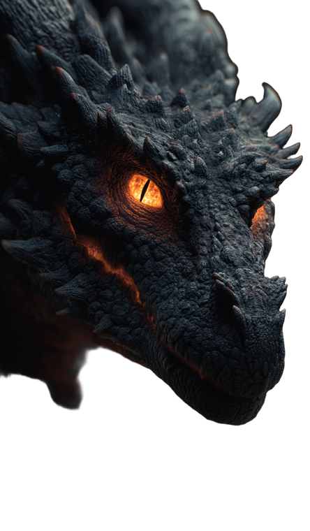 Black Dragon Render Vinyl Car Decal Sticker – Waterproof & UV-Resistant 9.49333333333333