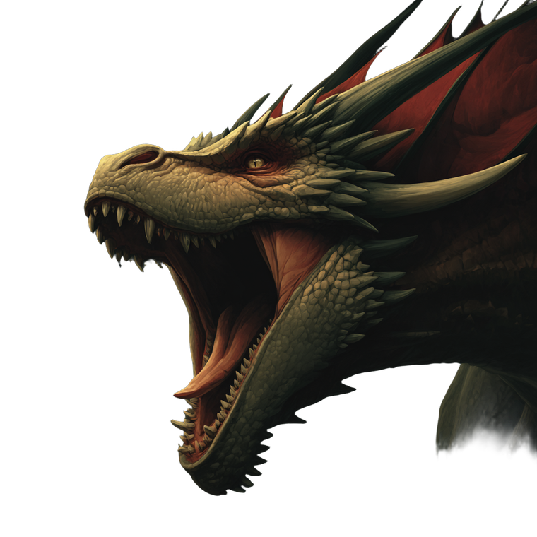 Fierce Dragon Roar V3 Vinyl Car Decal Sticker – Waterproof & UV-Resistant 3.4133333333333336"