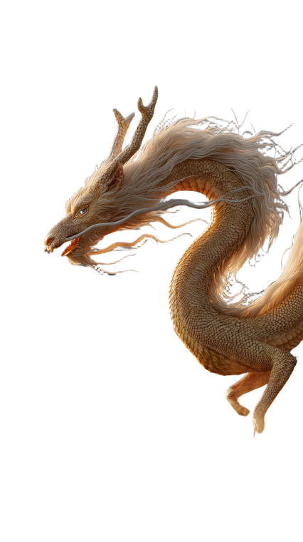 Golden Dragon Ascension Vinyl Car Decal Sticker – Waterproof & UV-Resistant 9.706666666666667"