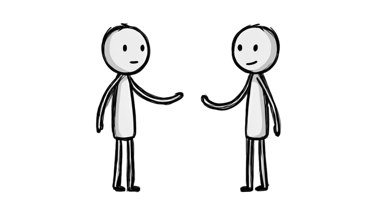 Stick Figures Sharing Heart Vinyl Car Decal Sticker – Waterproof & UV-Resistant 2.72"