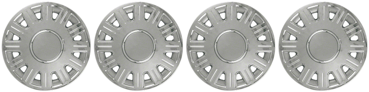 4x Chrome Plated Wheel Covers | Set of 4 | Fits 2003-2008 Ford Crown Victoria