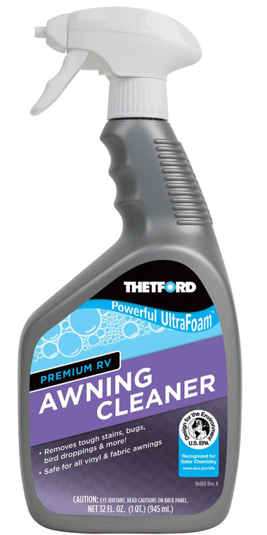 Thetford UltraFoam Awning Cleaner | Removes Bird Droppings/Bugs/Stains | 32oz Spray Bottle