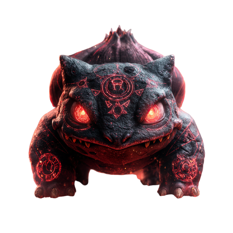 Gothic Fantasy Bulbasaur Vinyl Car Decal Sticker – Waterproof & UV-Resistant 6.826666666666667"