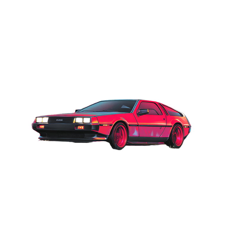 Synthwave Retro Car Vinyl Car Decal Sticker – Waterproof & UV-Resistant 6.826666666666667"