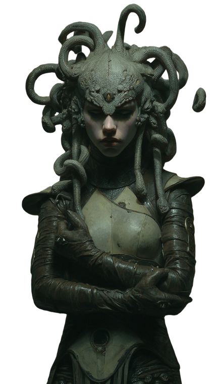 Gerald Brom Medusa V2 Vinyl Car Decal Sticker – Waterproof & UV-Resistant 9.706666666666667"
