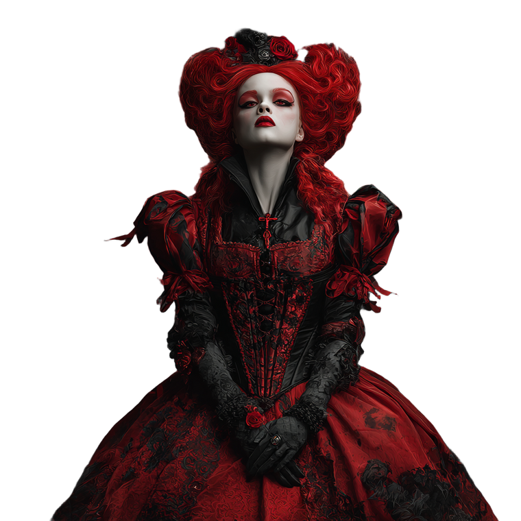 Zombie Red Queen Vinyl Car Decal Sticker – Waterproof & UV-Resistant 3.4133333333333336"