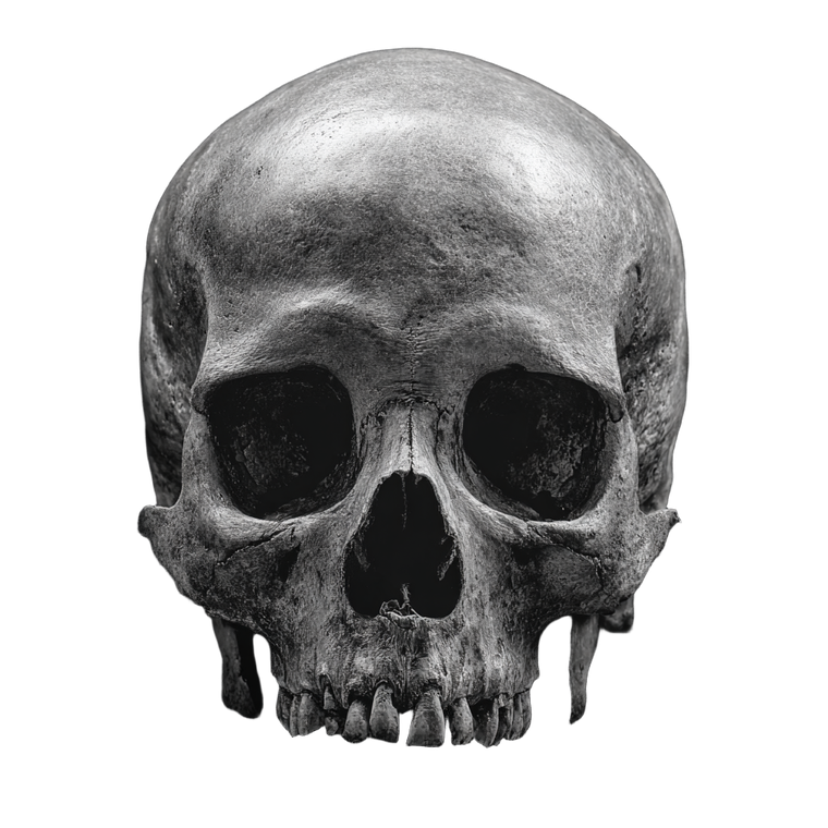 Human Skull Photo V2 Vinyl Car Decal Sticker – Waterproof & UV-Resistant 6.826666666666667"