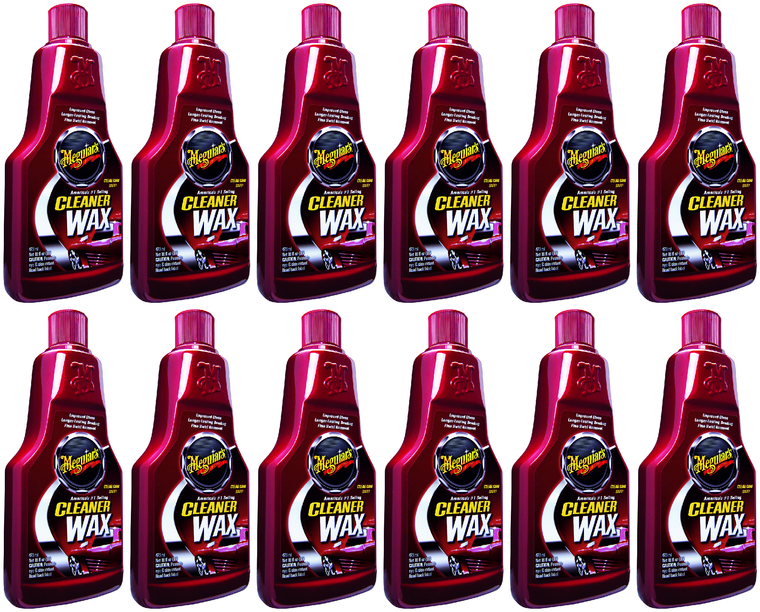 12x Meguiars Classic Series Car Wax | Cleans & Protects in One Step | 16oz Liquid Bottle