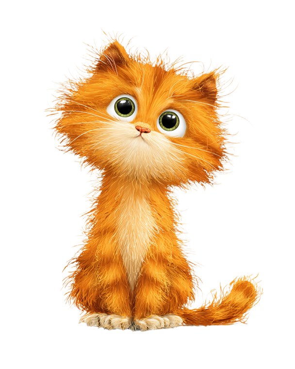 Cute Ginger Kitten V3 Vinyl Car Decal Sticker – Waterproof & UV-Resistant 8.0"