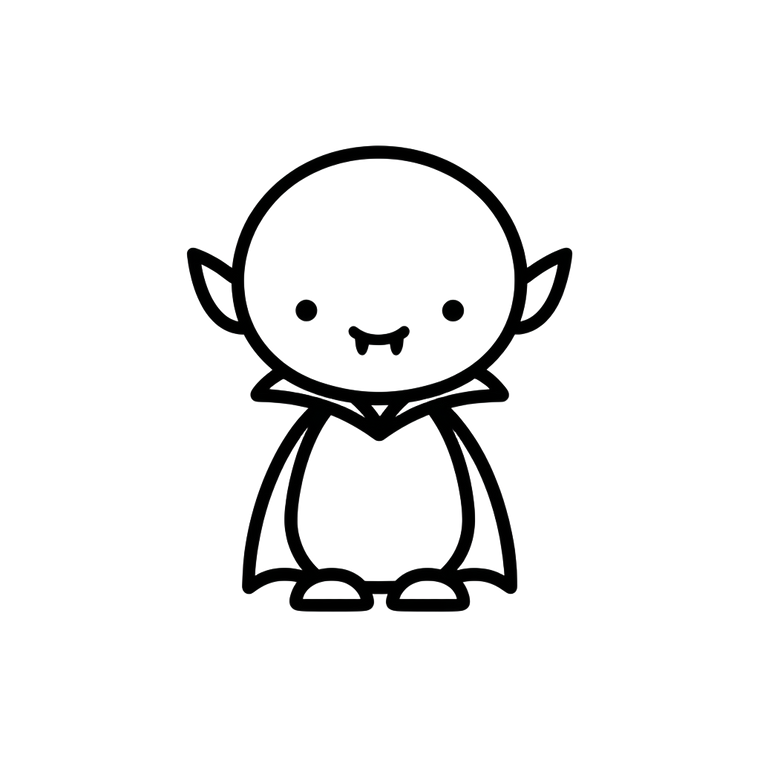 Kawaii Vampire Art V2 Vinyl Car Decal Sticker – Waterproof & UV-Resistant 3.4133333333333336"