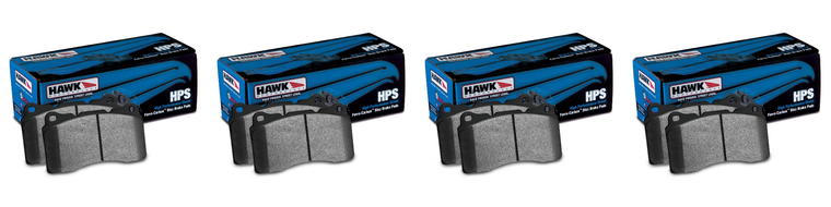 4x Upgrade your braking power with Hawk Performance HPS Series Brake Pads | Set of 4