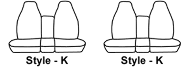 2x Protect Your Seats in Style | SeatSaver Seat Cover for Ford F-250/F-350/F-550 Super Duty - Polycotton Charcoal Black