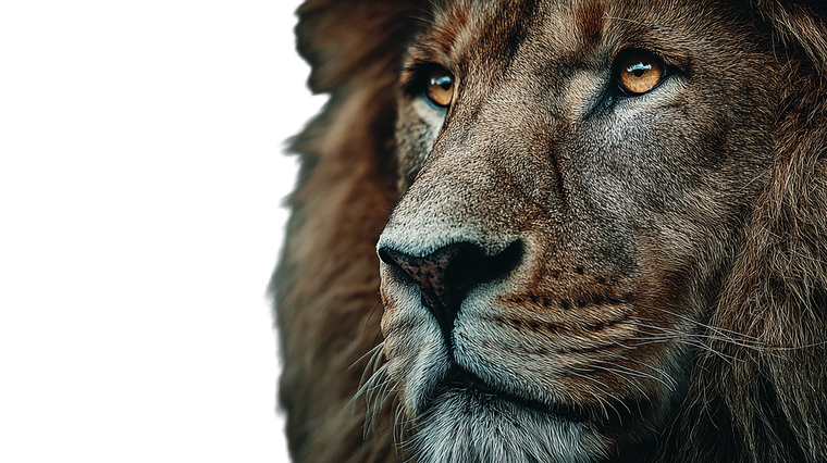 Fierce Lion Portrait V4 Vinyl Car Decal Sticker – Waterproof & UV-Resistant 5.4
