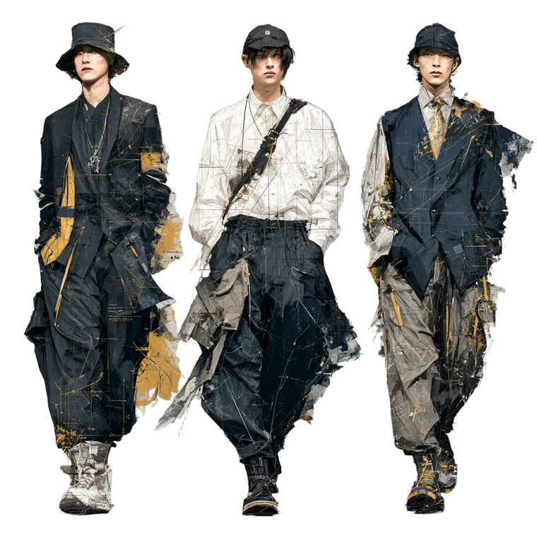 Avant-Garde Fashion Designer Vinyl Car Decal Sticker – Waterproof & UV-Resistant 3.4133333333333336"