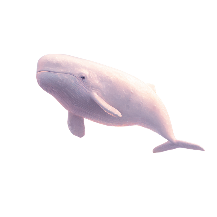 Floating Magical Beluga Vinyl Car Decal Sticker – Waterproof & UV-Resistant 3.4133333333333336"