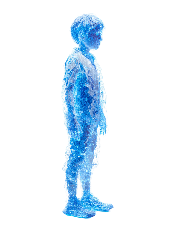 Abstract Holographic Child Vinyl Car Decal Sticker – Waterproof & UV-Resistant 8.213333333333333"