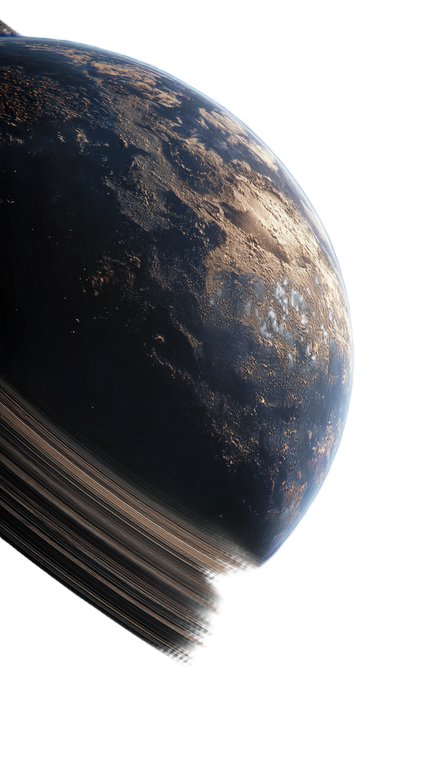Ringed Habitable Planet Vinyl Car Decal Sticker – Waterproof & UV-Resistant 9.706666666666667"