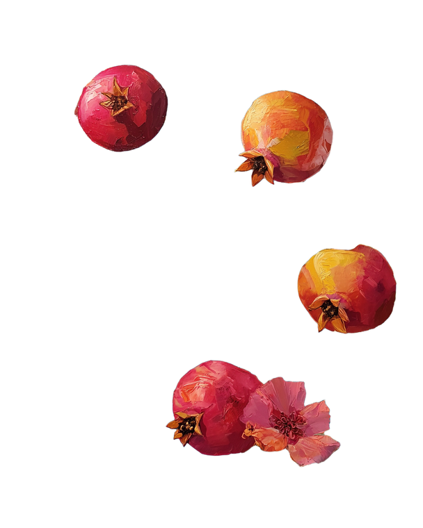 Pomegranate Tree Branch Vinyl Car Decal Sticker – Waterproof & UV-Resistant 4.0"