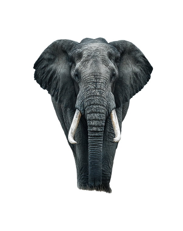 African Elephant Walking V2 Vinyl Car Decal Sticker – Waterproof & UV-Resistant 4.1066666666666665"