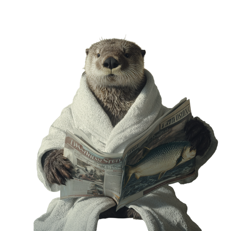 Otter On Toilet Vinyl Car Decal Sticker – Waterproof & UV-Resistant 6.826666666666667"