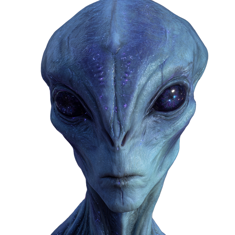 Alien Humanoid Portrait V3 Vinyl Car Decal Sticker – Waterproof & UV-Resistant 3.4133333333333336"