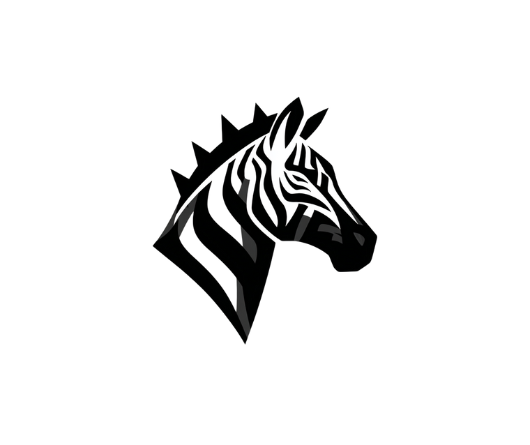 Angry Zebra Logo Vinyl Car Decal Sticker – Waterproof & UV-Resistant 3.36"