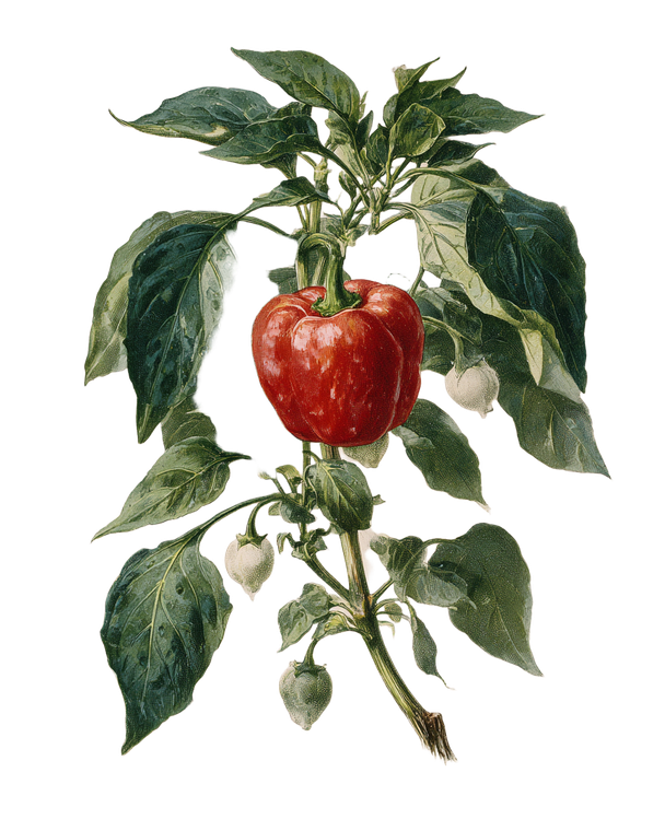 Red Bell Pepper V3 Vinyl Car Decal Sticker – Waterproof & UV-Resistant 4.0"